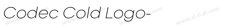 Codec Cold Logo字体转换